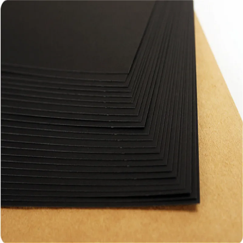 

Black A3/A4/8K/4K Hard Card Paper Handmade Art Design Cardboard 180gsm/120gsm/230gsm/250gsm Copy Paper Craft Paper