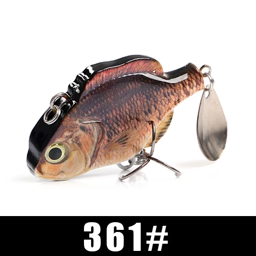 Приманка для рыбалки от ftk 65 мм 37 г VIB Minnow Вибрирующая искусственная приманка воблеры Тонущая полная плавающая приманка Рыболовная Снасть 3D глаза - Цвет: 361