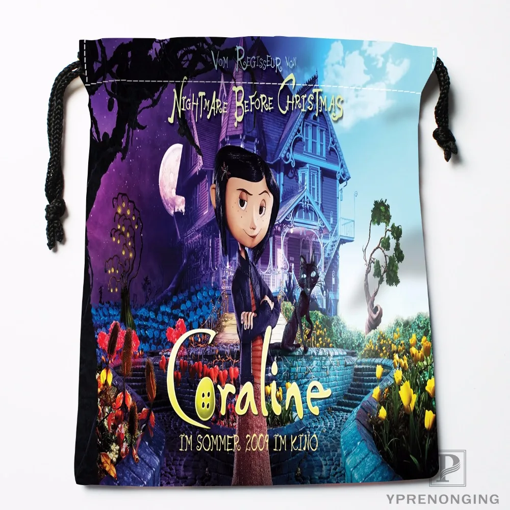 Заказные сумки Coraline на шнурке для путешествий, мини-сумка для плавания, походов, игрушек, размер 18x22 см#0412-03-46