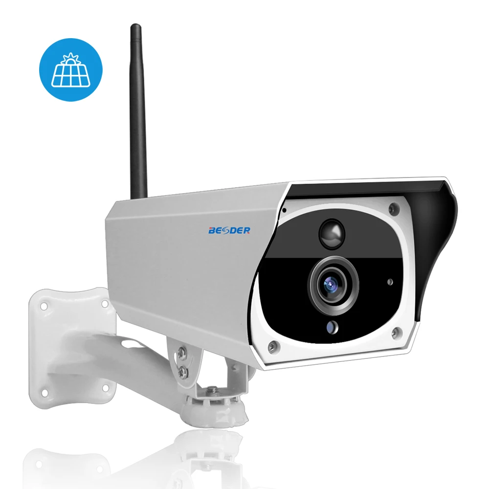 

BESDER 1080P Solar Camera IP WIFI Cameras With 6800mAh Battery Two way Audio Mobile Phone Remote Control 2MP Outdoor IP Camera