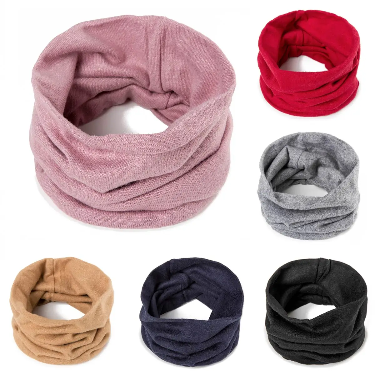 

Fashion Winter Scarf For Boy Girls Children Baby Scarf Thickened Wool Collar Scarves Men Women Warm Neck Scarf Cotton Unisex