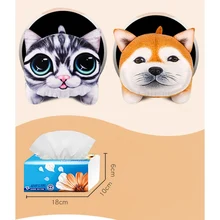 Автомобильные украшения, автомобильный подлокотник, спинка сиденья, солнцезащитный козырек, плюшевая коробка для ткани, автомобильные аксессуары, интерьер, милый питомец, мультфильм