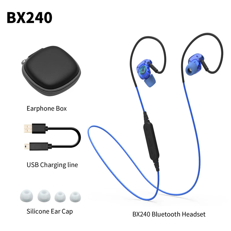 Plextone BX240 Auriculares Bluetooth Earphone Sports Wireless HIFI Headset Stereo Waterproof Headphone | Электроника