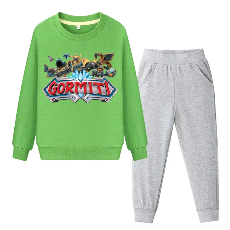 Child Pullover Coat+Pant Suit For Kids Clothing Sets Boys Gormiti Game Clothes Set Girls Pink Sports Tracksuits Baby 2019 WL105 (1)