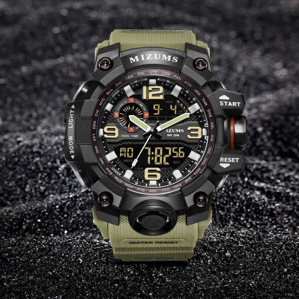 Big Dial Digital Watch S SHOCK Men Military Army Watch Water Resistant LED Sports Watches luxury brand mizums watches drop shipping (26)