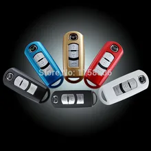 Angelguoguo автомобиля ABS ключ защитный чехол сумка подходит для Mazda M3 CX-5 Axela ATENZA тремя кнопками