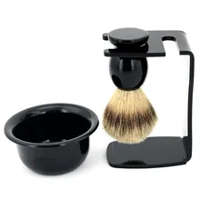 Для бритья, щетки Blaireau кисти и акриловые кронштейн и шар набор чаша для бритья для мыло мягкое барсук волос кисть