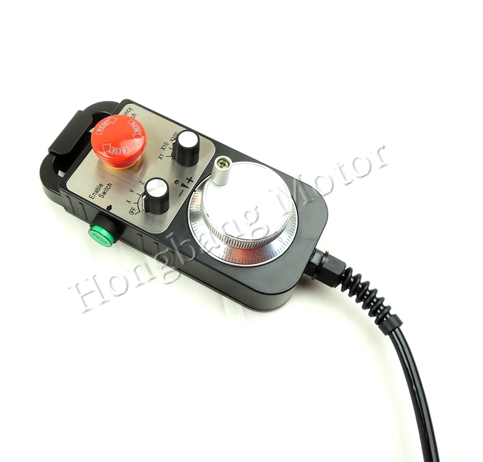 Tanie Generator impulsów CNC 4 6 osi MPG wisiorek koło zamachowe dla FAGOR GSK Siemens MITSUBISHI FANUC System 5V ręczny generator impulsów