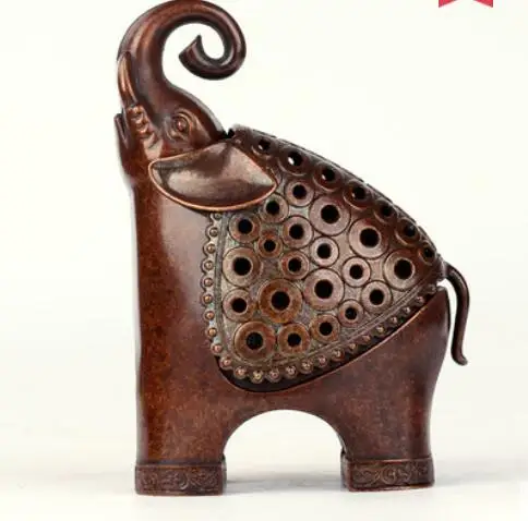 Медная плита для благовоний с изображением слона лотоса Золотая жаба пластина