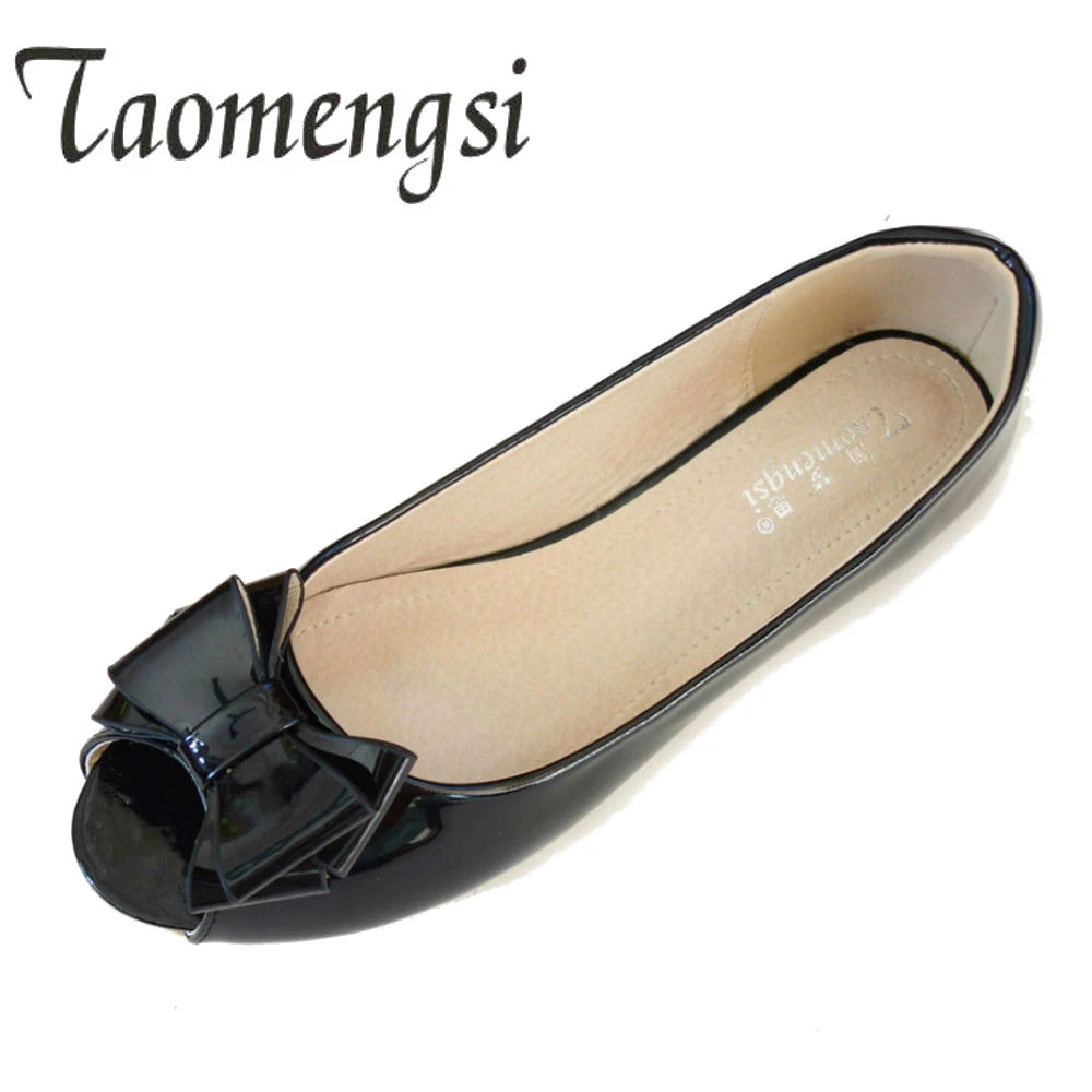 open toe flat pumps