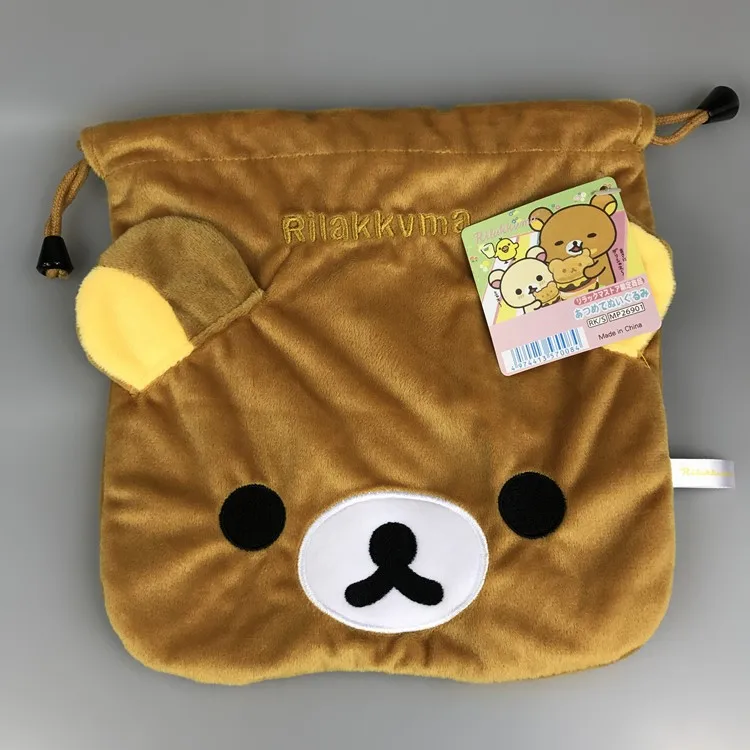 3 вида стилей мультипликационный Rilakkuma Kiiroitori многофункциональная сумка для монет аксессуар Сумка среднего размера 20*20 см