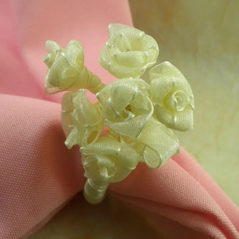 rose flower napkin ring, , bulk napkin holderin Napkin Rings from Home