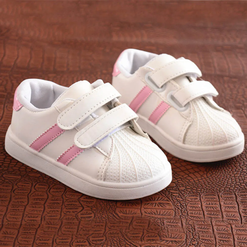 Kids Shoes Soft Chaussure Enfant Casual Sport Girls Shoes 2019 Autumn Spring Striped Kids Sneakers Breathable Children Shoes