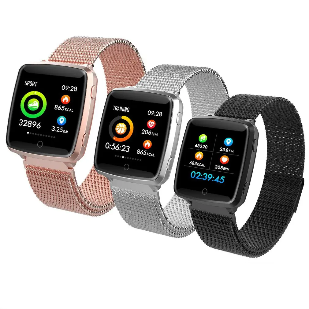 

BL89 Big Color Scree Watches For Women Blood Pressure Heart Rate Monitor Fitness Smart Bracelet Femme Alarm Clock Reminder