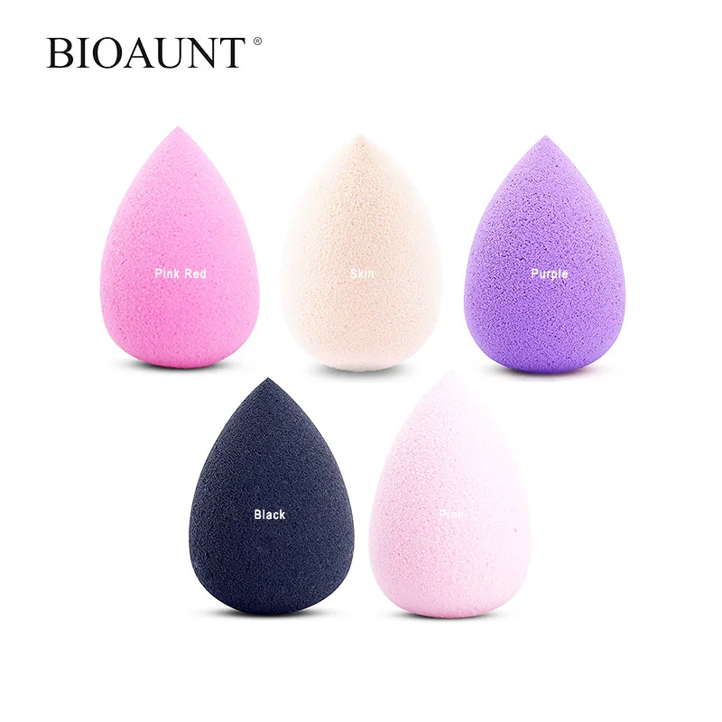 

BIOAUNT 5Pcs Mini Sponge Cosmetic Puff Set Wet Dry Face Foundation Concealer Skin Care Non-latex Powder Puff Beauty Makeup Tools