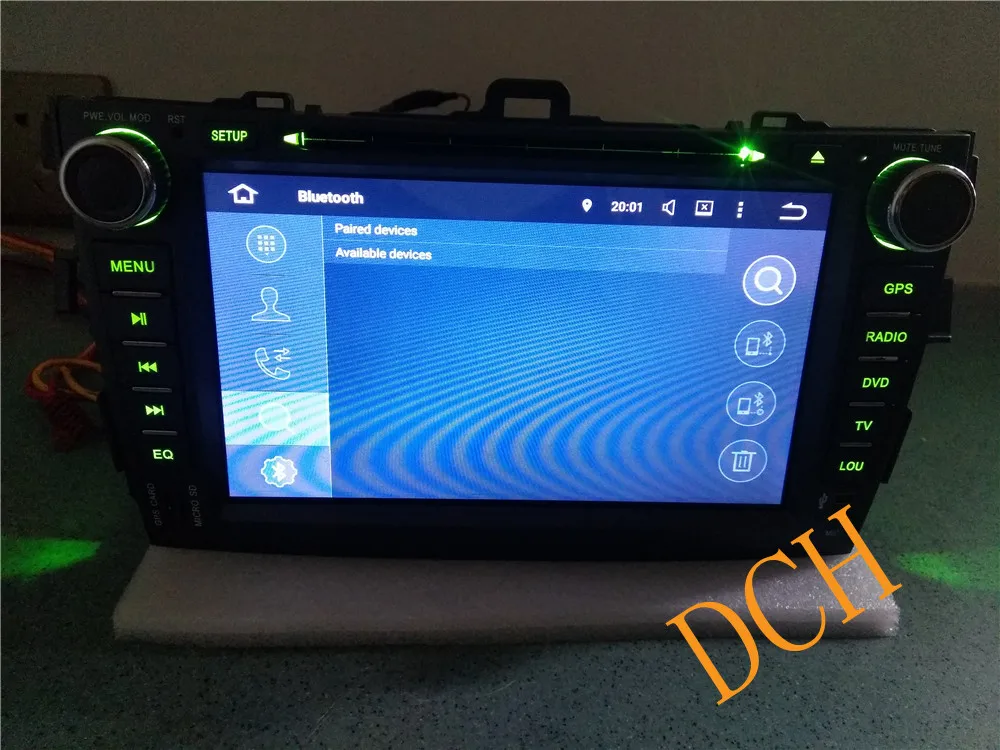 Perfect 8" 2 Din Octa Core 4GB RAM 32GB Android 8.0 7.1 6.0 Car DVD GPS For Toyota Corolla 2007 2008 2009 2010 2011 7