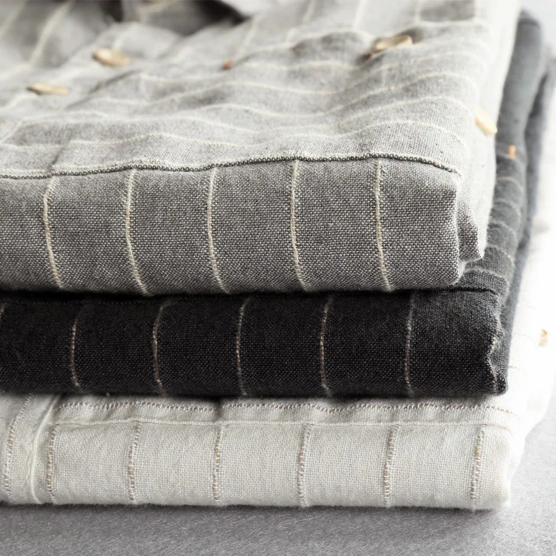 

ICPANS Spring Summer Linen Shirts For Men Slim Fit Casual Striped Long Sleeve Men's Shirt 2019 Plus Size XXXL 4XL Chinese Style