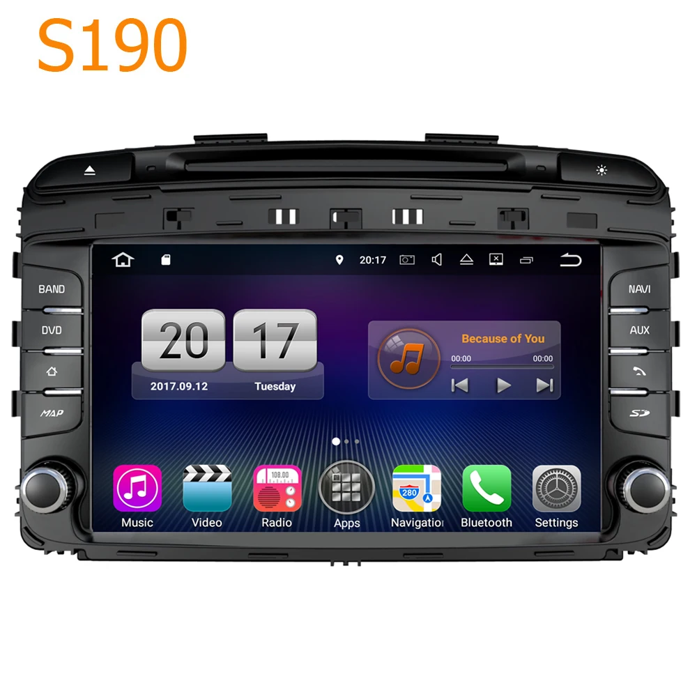Road Top Winca S190 Android 7 1 система PX3 4 ядра CPU Автомобильный GPS dvd-плеер головное устройство