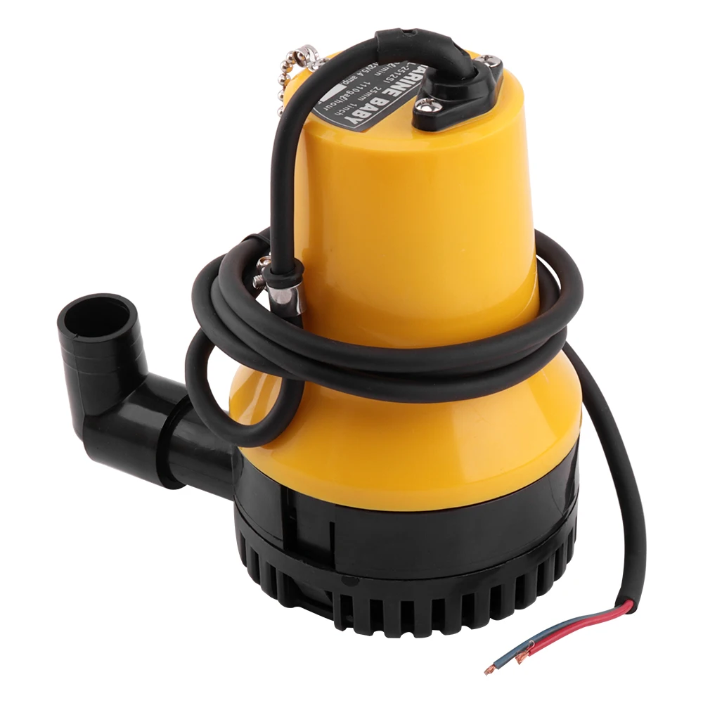 

BORUiT DC 12V 50W 4600rmp 6000L/H Portable Mini Submersible Water Pump Car Washing Pond Pool Eletric Pump for Aquarium Fish Tank