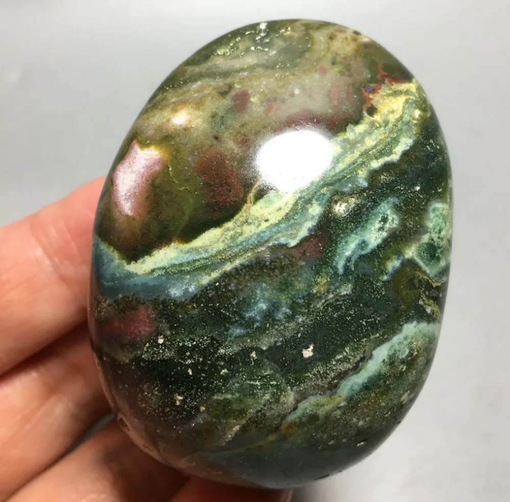 

147g NATURAL OCEAN JASPER QUARTZ CRYSTAL HEALING christian gifts
