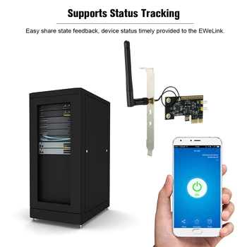 

eWeLink Mini PCI-e Desktop PC Remote Control Switch Boot Card WiFi Wireless Smart Switch Turn On/OFF Relay Module Restart Switch