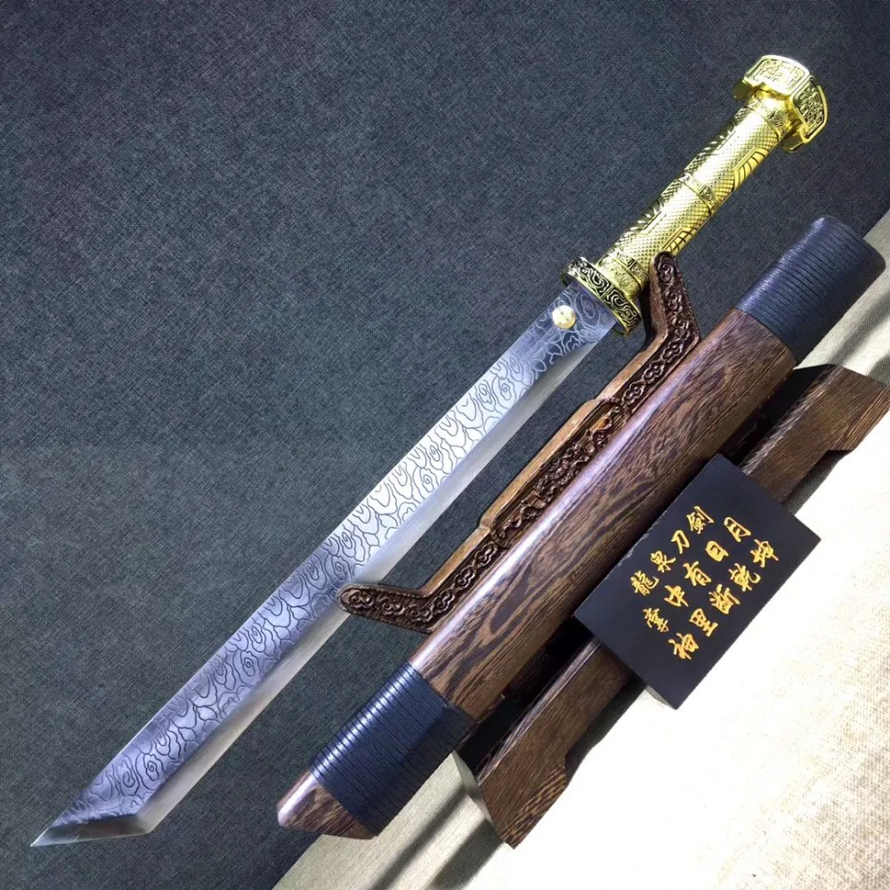 Strong Metal Handle Chinese Qing Dynasty WuShu Broadsword Dao Sword