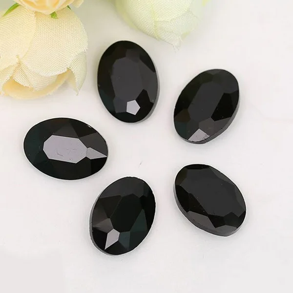 5-50pcs/lot Multiple Colors Oval Faceted Cusp Sewing Rhinestones Acrylic Craft For DIY Craft  Home Decoration Supplies 