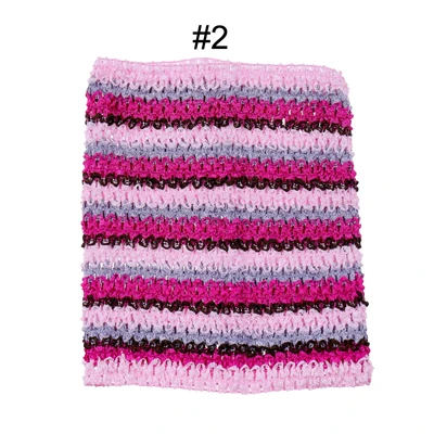 no 2 tutu top Вязанная крючком юбка-пачка для маленьких девочек, 9 дюймов, топы-трубы, обхват груди, широкая вязаная крючком, топы, юбка-пачка «сделай сам», платье, поставщик - Цвет: no 2 tutu top