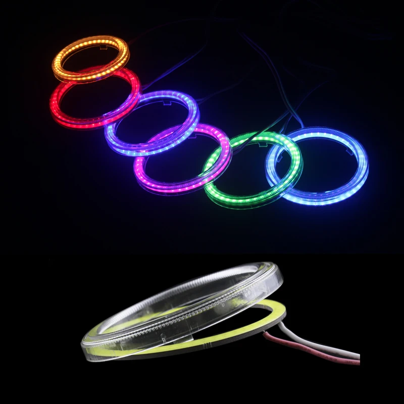 2pcs Halo Ring LED 80MM 12V Angel Eyes Light Bulb Daytime Running