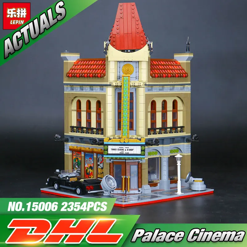

DHL Lepin 15006 2354pcs City Series The 10232 Palace Cinema Model Building Blocks Set Bricks Funny Christmas Toys For Children