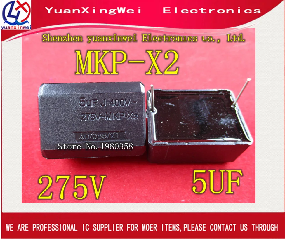 Бесплатная доставка! Конденсатор для плиты 10 шт./лот MKP-X2 5 мкФ 275VAC 400VDC |
