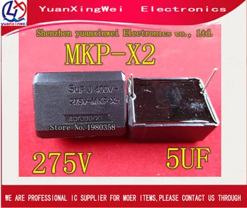 

Free Shipping! 10 pcs/lot MKP-X2 5uF 275VAC 400VDC Cooker Capacitor