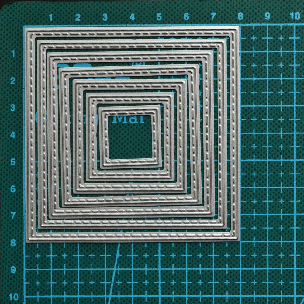 Прошитые прямоугольники штампы металлические трафареты сделай сам для скрапбукинга альбом декоративное тиснение карты маркировки ремесла высечки