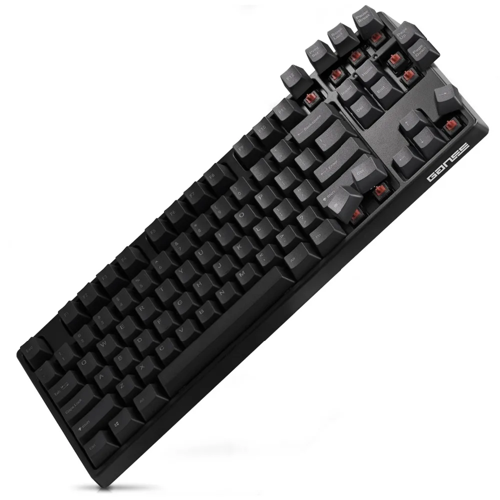 Игровая клавиатура GANSS 87 Key [Cherry MX Brown Switches] офисная механическая для Windows и Mac OS Dual