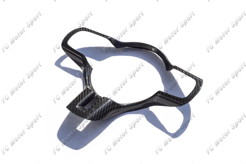 2008-2012 Mitsubishi Lancer Evolution X Coltspeed Style Steering Wheel Cover DCF Twill Weave & Glossy Finish (5)