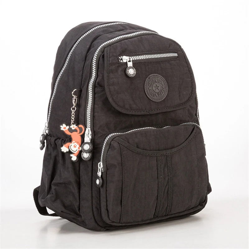 37 см женский рюкзак высокого качества повседневные дорожные сумки Молодежные школьные рюкзаки для девочек-подростков женский рюкзак для ноутбука mochila - Цвет: black