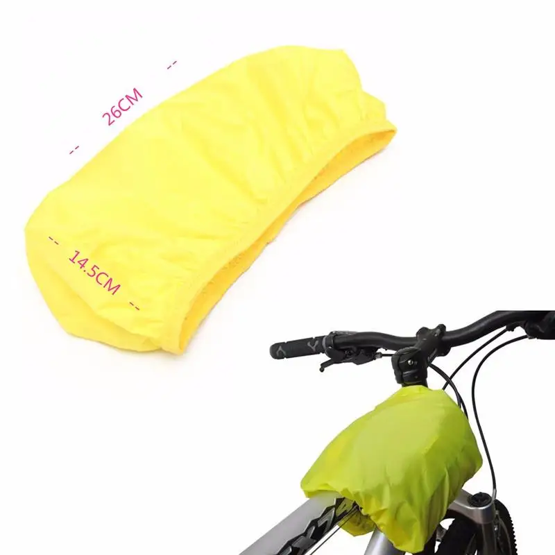 Водонепроницаемый велосипед сиденье пакет Передняя труба сумка седло Паньер задний дождь желтый чехол