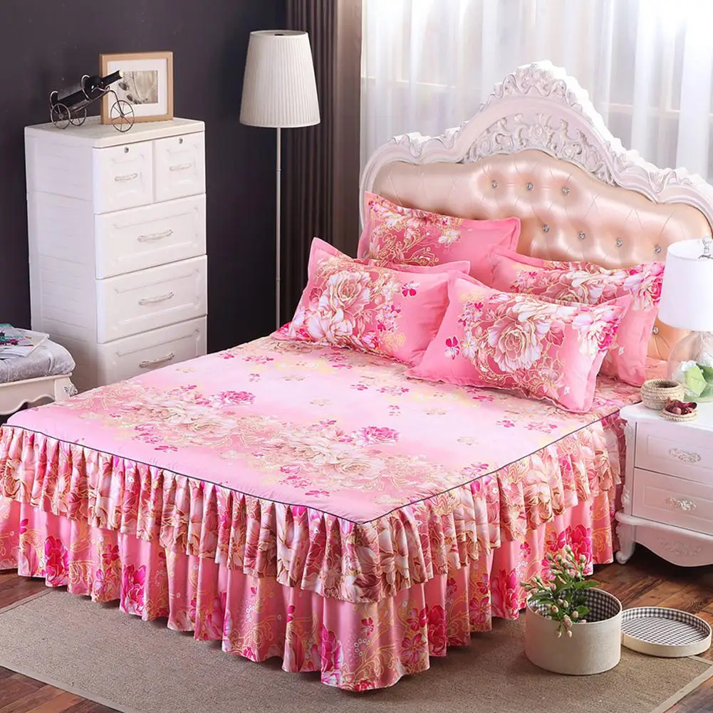 Adeeing 1 пара модные элегантные цветочные подушки Чехлы мягкие удобные декоративные домашние наволочки(за исключением подушки кровать юбка