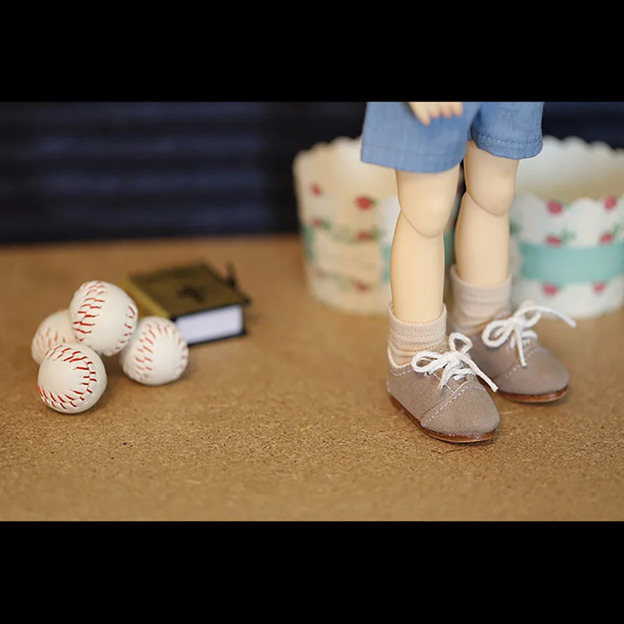 BYBJDHOME SD BJD кукольные маленькие кожаные туфли; туфли на плоской подошве с ремешком в стиле ретро; обувь с круглым носком; ручная работа