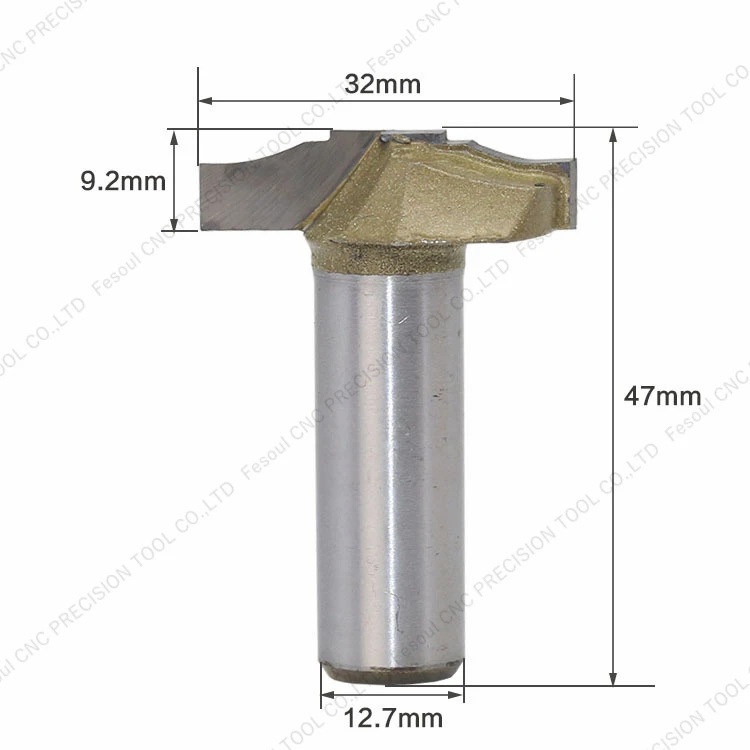 12,7 мм shank-1PCS Концевая фреза для деревообработки, твердосплавная Концевая мельница, промышленный триммер фреза, шкаф дерево - Длина режущей кромки: MODEL 25