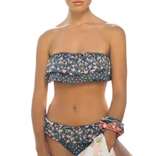 Бикини Mujer женский купальник Swimuit женский ретро купальник с высокой талией бандажный купальный костюм комплект бикини с оборками дропшиппинг