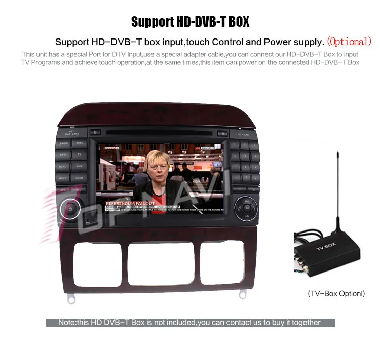 Perfect Topnavi Android 7.1 Car DVD Player Radio for Benz S Series R-W251/R280/R300/R320/R350/R500(2006-) Stereo GPS Naviagtion 2G+16GB 36