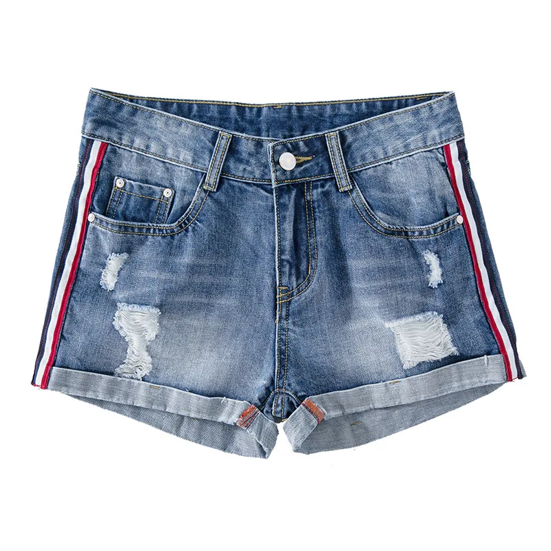 Buy Women Summer Blue Jeans Denim Mini Shorts Beach