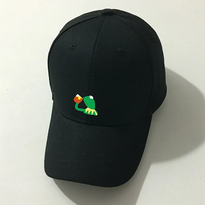 Summer Frog Cartoon Baseball Cap Women Men Unstructuted Hip Hop Caps Unisex Cotton Snapback Basketball Casual Hat CP0021 (4)
