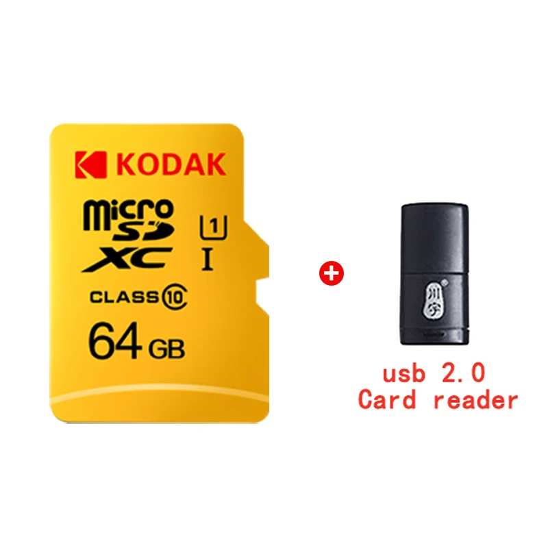 Kodak micro sd карта 16 ГБ 32 ГБ 64 ГБ 128 ГБ SDXC/SDHC класс 10 Флэш-карта памяти micro sd 32 Гб sdcard для смартфонов/камер - Емкость: 64GB-C286