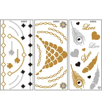 

New 10pcs/set Beauty Design Temporary Tattoo Waterproof Sticker For Body Tattoo Stickers Nail Decals For Nail Tattoo Art