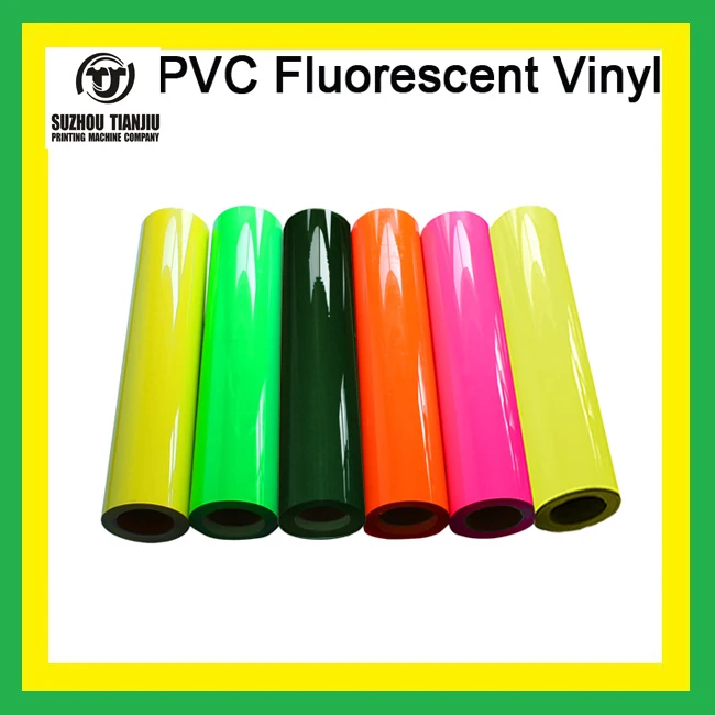

25Meters Low Price PVC fluorescent t shirts heat transfer film 1 Roll 0.5*25meter(20"x984")