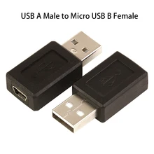 50 шт./лот USB мужчина к Micro USB кабель для передачи данных B Женский разъем адаптера конвертера