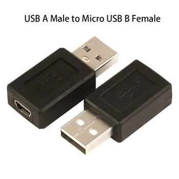 

Wholesale 50Pcs/lot USB A Male to Micro USB B Female data cable adapter Connector converter
