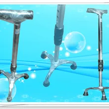 Нержавеющая сталь прямой хвостовик Регулируемая трость ходунка